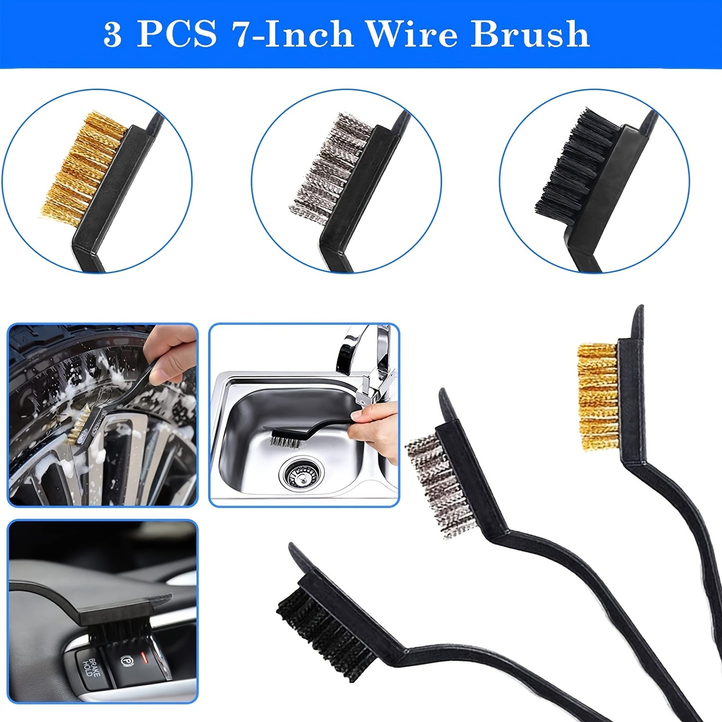 30Pcs Car Detailing Brush Set, Auto Detailing Drill Brush Set, Car Detailing Brushes, Car Buffing Sponge Pads Kit