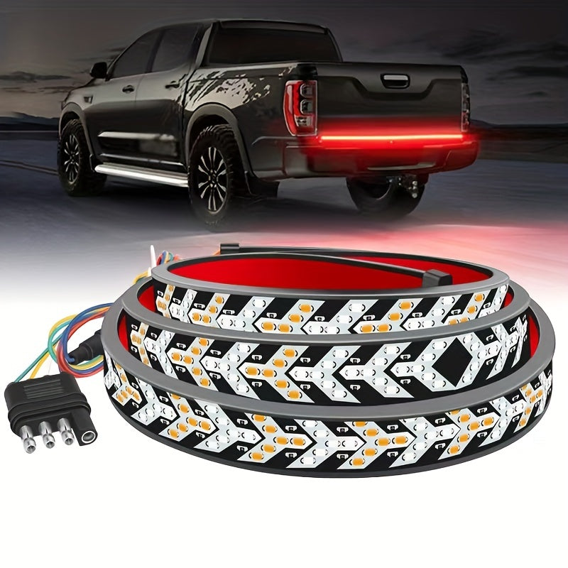 Arrow 48 Inch Truck Tailgate Light Bar Strip RED Brake Sequential Amber Turn Signal Strobe Lights